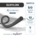 Шовный материал ELNYLON 5/0 (12 шт, 75 см, прогрессивно-изогнутая, 13 мм, колющая) 50N7PY13 - фото 415553