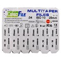 MultiTaper Files - вращающиеся машинные файлы, 25 мм (16 мм), конус .04, №10, никель-титан, 6 шт 1876425010WP16 - фото 420051