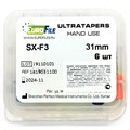 Ultratapers Hand - набор ручных файлов, 31 мм, размер SX-F3, никель-титан, 6 шт 1819031100 - фото 420295