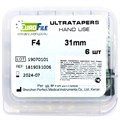 Ultratapers Hand - ручные файлы, 31 мм, размер F4, никель-титан, 6 шт 1819031006 - фото 420310