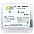 Ultratapers Hand - ручные файлы, 21 мм, размер F4, никель-титан, 6 шт 1819021006 - фото 420327