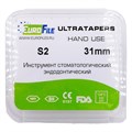 Ultratapers Hand - ручные файлы, 31 мм, размер S2, никель-титан, 6 шт 1819031002 - фото 420329