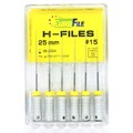 H-Files - ручные файлы, 25 мм, №15, сталь, 6 шт 1832025015-/-18302025015 - фото 420362