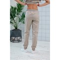 Джоггеры женские, бежевый, 48 DRN321-BEG-48 - фото 424352