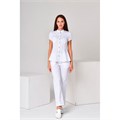 Брюки женские со стрелками, белый, 48 MA764-WHT-48 - фото 424403