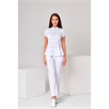 Брюки женские со стрелками, белый, 50 MA764-WHT-50 - фото 424430