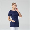 Туника женская с молнией сзади, короткий рукав, синий, 40 DRN415-BLU-40 - фото 425895