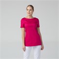 Туника женская с молнией сзади, короткий рукав, малиновый, 44 DRN415-MRN-44 - фото 426482