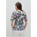 Туника женская TZ305, принт "Котики и собачки", 44 TZ305-CAD-44 - фото 426550