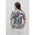 Туника женская TZ305, принт "Котики и собачки", 48 TZ305-CAD-48 - фото 426558