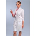 Халат женский на кнопках 248ТС, белый, 50 DOCTOR-BIG-2-48-01-3-50 - фото 427339