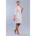 Халат женский на кнопках 248ТС, белый, 50 DOCTOR-BIG-2-48-01-3-50 - фото 427340