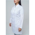 Халат женский на кнопках 248 Ultra, длинный рукав, белый, 50 DOCTOR-BIG-2-48-24-4-50 - фото 427446