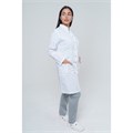Халат женский на кнопках 248 Ultra, длинный рукав, белый, 56 DOCTOR-BIG-2-48-24-4-56 - фото 427513