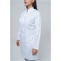 Халат женский на кнопках 248 Ultra, длинный рукав, белый, 60 DOCTOR-BIG-2-48-24-4-60 - фото 427517