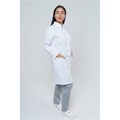 Халат женский на кнопках 248 Ultra, длинный рукав, белый, 52 DOCTOR-BIG-2-48-24-4-52 - фото 427772