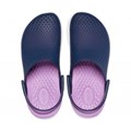 Сабо CROCS LiteRide Clog, темно-синие с сиреневым задником, 37-38 204592-4SP-M5W7 - фото 428797