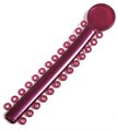 Лигатура эластичная на модуле цвет вишневый №15, 26 колец 77581 - фото 452260