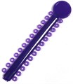 Лигатура эластичная на модуле цвет фиолетовый №5, 26 колец 77612 - фото 453128