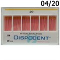 Штифты гуттаперчевые конусные 04 №20 (60шт), Dispodent 0001916492 - фото 460012