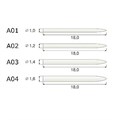 Штифты Ikadent IKS-A02-V (6шт.) стекловолоконные цилиндр заточенный 0001911599 - фото 460205