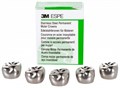Коронки E-UR-6 из нержавеющей стали Stainless Steel Crowns для временных зубов в отд. уп.: Второй верхний правый, р-р 6, 2шт. 1231912953 - фото 461305