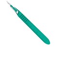 Скальпель №15С одноразовый стерильный с пластмассовой ручкой (1шт.), Ribbel 0001915678 - фото 462344