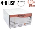 Гликолон 4-0 USP, 0.70 м 18 мм, 24 шт фиолетовый 1231915010 - фото 462511