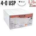 Гликолон 4-0 USP, 0.70 м 21 мм, 24 шт фиолетовый 1231915012 - фото 462514