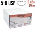 Гликолон 5-0 USP, 0.45 м 16 мм, 1 шт фиолетовый 1231915014 - фото 462523