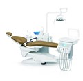 Стоматологическая установка Fengdan BZ638 Plus, боковая нижняя подача, с микромотором и скалером, мягкая обивка (V02 зеленый), комплект 2 стула BZ638plus - фото 467027