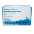 Клинья Sycamore Interdental Wedges, синие, 100 шт 822/50 - фото 468394