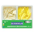 "Клинья фиксирующие деревянные ""ТОР ВМ""1.080м Клинья фиксирующие, деревянные, 2-х типов белые+желтые, ТОР ВМ (Россия)" 1.080м - фото 468487