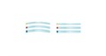 Матрицы Transparent Strips, желтые 100 мм х 6 мм, 100 шт. (KerrHawe). 690 - фото 471137