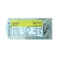 Шовный  материал Кетгут 5/0 рассасывающаяся L50 см, игла 20 мм, изгиб 1/2, колющая одноигольная st747614 - фото 471526