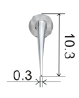 Насадка пародонтологическая Woodpecker P1 для скайлера, (подходит к Woodpecker, EMS) P1 - фото 475693