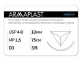 Нерассасывающаяся нитьARMAPLAST/Армапласт (4-0) 75 см - материал хирургический шовный стерильный с атравматической обратно-режущей иглой N4157513241-уп - фото 482000