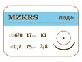 ПВДФ - хирургическая нить поливинилиденфторидная1738К1-Premium-6/0 (0.7)75 ПВДФ  хирургическая нить поливинилиденфторидная, MZKRS (Россия) 1738К1-6/0-0-7)75-ПВДФ - фото 482876