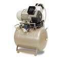 EKOM DK50 2V/50 S/M - безмасляный компрессор для 2-x стоматологических установок с кожухом, с осушителем, с ресивером 50 л 4062020A5-100 - фото 484087