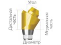 ASA55303018H  Винтовой угловой абатмент, диаметр 5.5 мм, Dentium (Ю.Корея) ASA55303018H - фото 486170