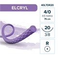 Лактисорб ELCRYL — рассасывающаяся нить, 3/8, колющая игла 20 мм, толщина 4/0(1,5), 75 см 40L7DR20 - фото 487292
