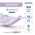 Моноквик ELMONQ — рассасывающаяся нить, 1/2, колющая игла 13 мм, толщина 5/0 (1), 75 см, 12 шт 50Q7HR13 - фото 487386