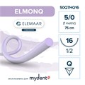 Моноквик ELMONQ — рассасывающаяся нить, 1/2, обратно-режущая игла 16 мм, толщина 5/0 (1), 75 см, 12 шт 50Q7HQ16 - фото 487398