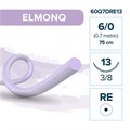 Моноквик ELMONQ — рассасывающаяся нить, 3/8, колющая игла с квадратным телом 13 мм, толщина 6/0 (0,7), 75 см, 12 шт 60Q7DRE13 - фото 487404