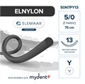 Шовный материал ELNYLON 5/0 (12 шт, 75 см, прогрессивно-изогнутая, 13 мм, колющая) 50N7PY13 - фото 489431