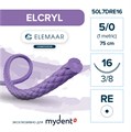 Шовный материал ELCRYL 5/0 (12 шт, 75 см, 3/8, 16 мм, колющая с квадратным телом) 50L7DRE16 - фото 489520