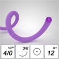 Шовный материал Лактисорб A 4/0 braided K 20 mm 3/8 75 cm (12 шт), PGL4K2038-12-75 PGL4K2038-12-75 - фото 489541