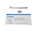 Coxo CX208-D - турбинный наконечник со стандартной головкой, наклоном 45 градусов, стальными подшипниками, кнопочным зажимом, для 4-х канального соединения 40101182 - фото 500678