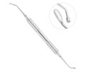 HLW 40-71 - ложка кюретажная изогнутая 10х5 мм комбинированная со штопфером 3 мм 40-71 - фото 507708